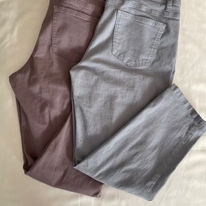Two pairs of Calvin Klein Jean Capris